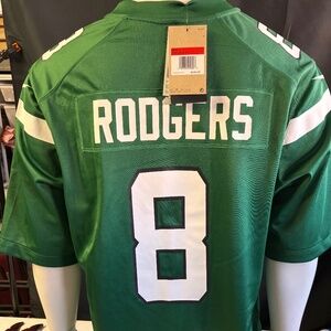 New mens authentic large New York Jets Aaron Rodgers football jersey